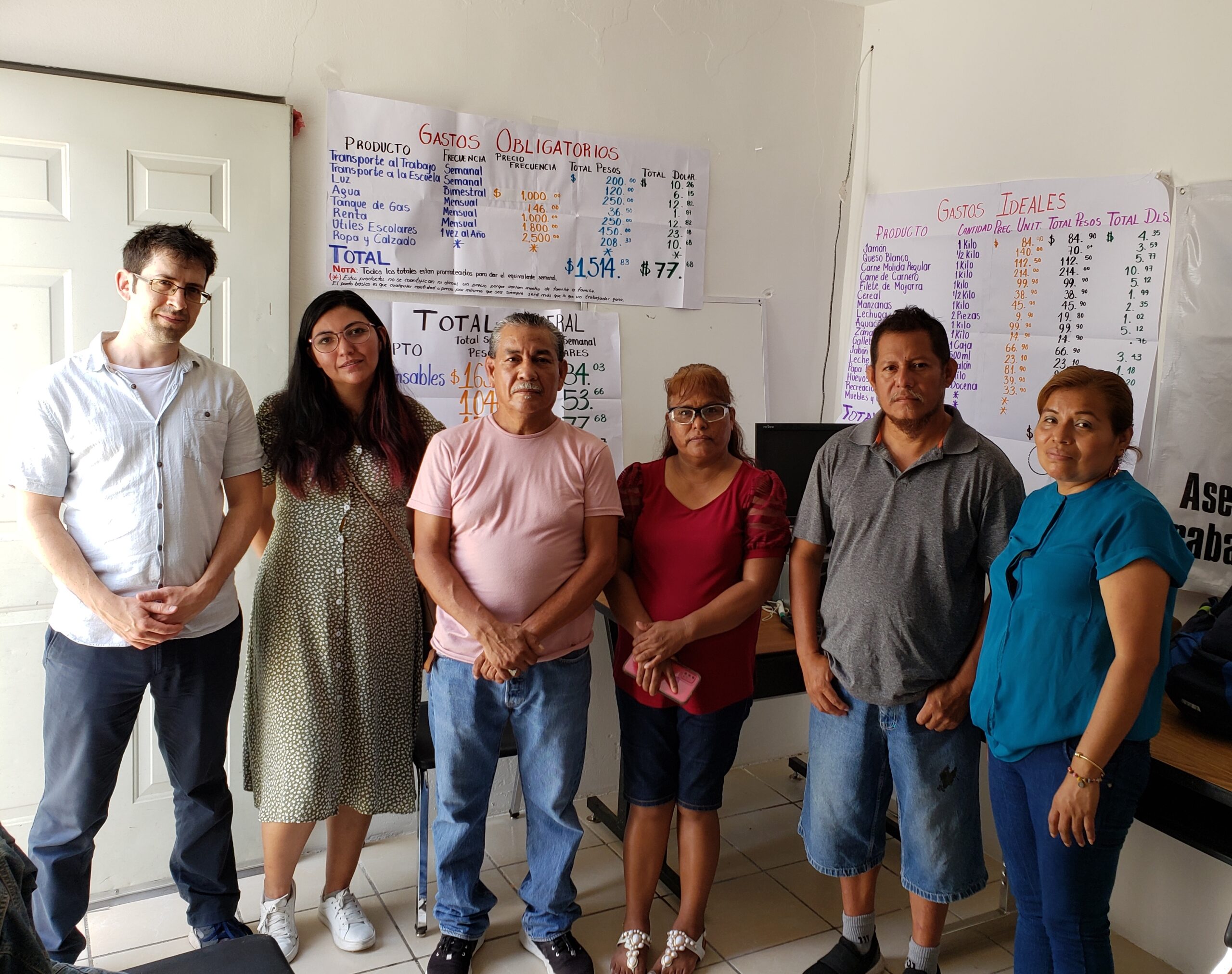 Project meeting with organizers in Ciudad Acuna on US-Mexico